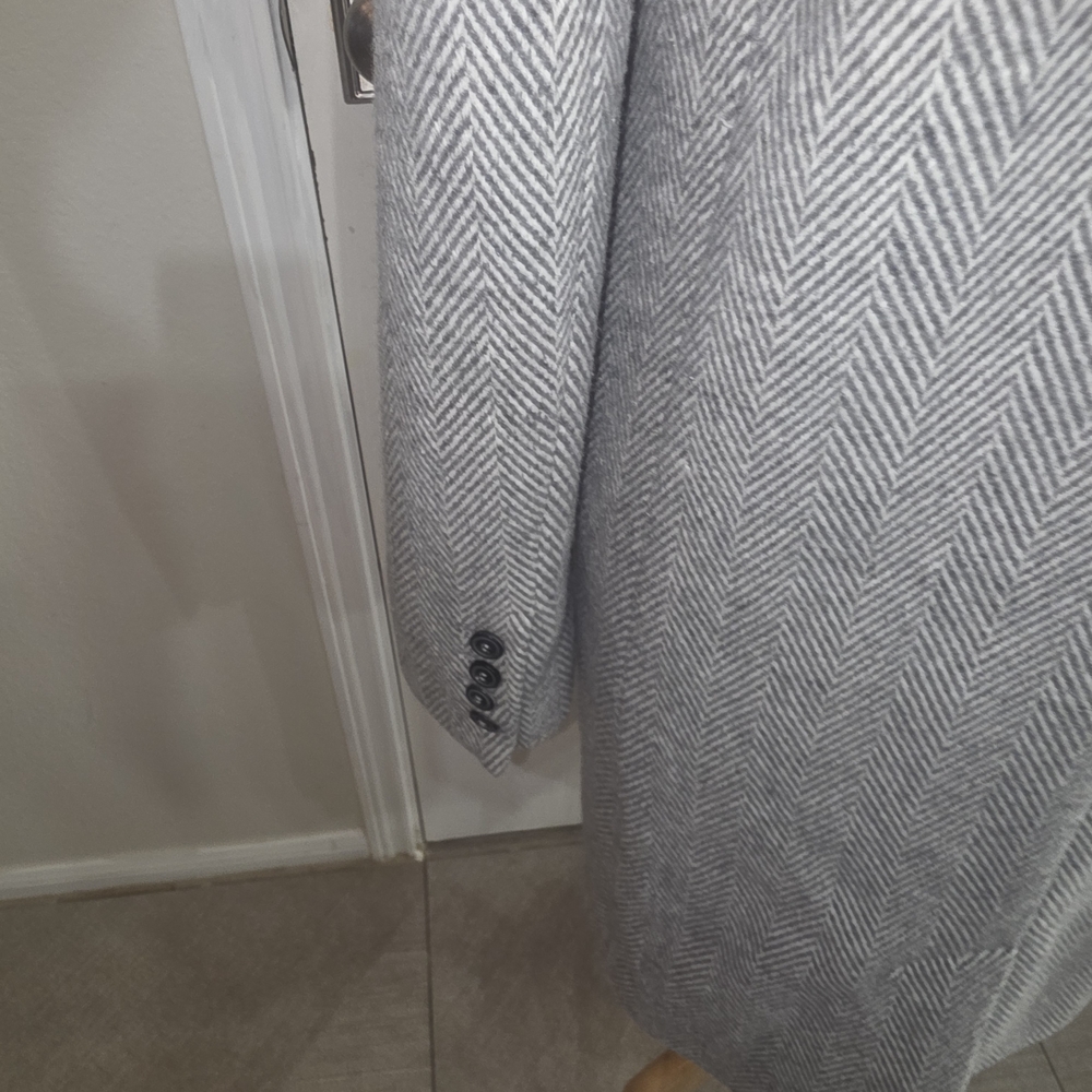 Sezane Light Gray Herringbone Blazer - Picture 5 of 8
